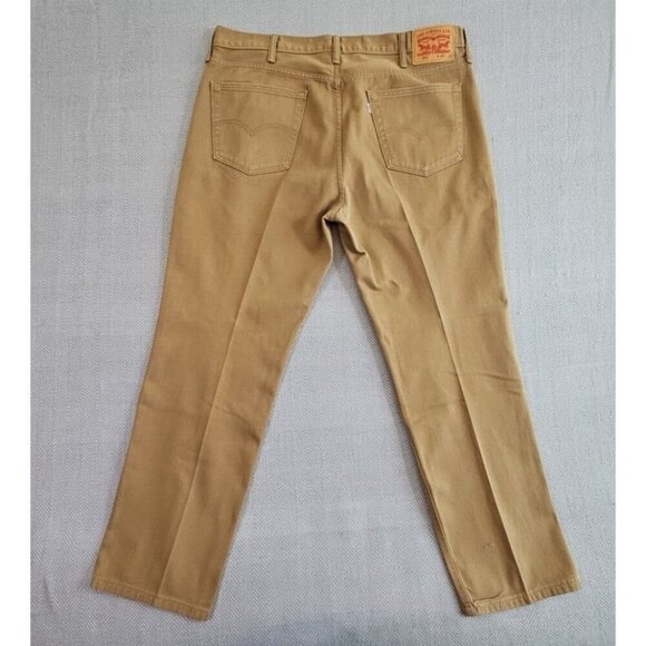 Levi's 541 Jeans Men's 40x32 Straight Tan White Tab Denimcore Workwear ECU - Picture 2 of 11